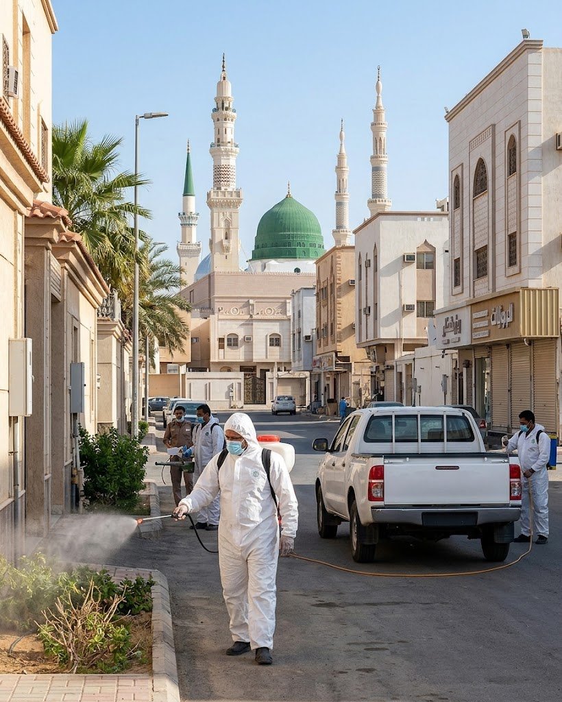 شركات مكافحة حشرات بالمدينة المنورة لتقديم أفضل خدمات إبادة ومكافحة الآفات باحترافية وأمان