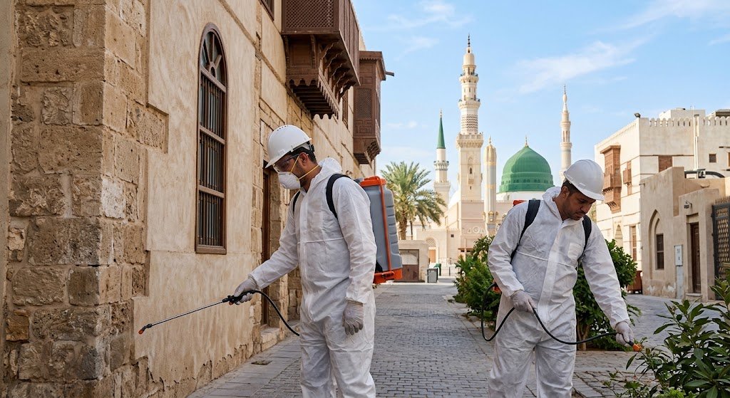 مكافحة حشرات حي الربوة بالمدينة المنورة لتقديم أفضل خدمات إبادة الآفات باحترافية